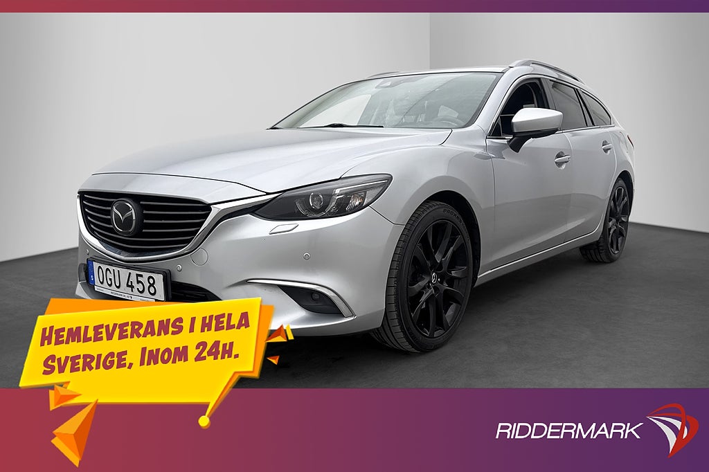 Mazda 6 Wagon AWD 175hk Optimum BOSE HUD M&K-Värmare Drag