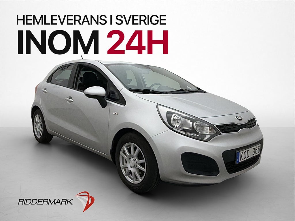 Kia Rio 1.2 CVVT 84hk Edition Värmare 0,5l/mil Låg-Skatt