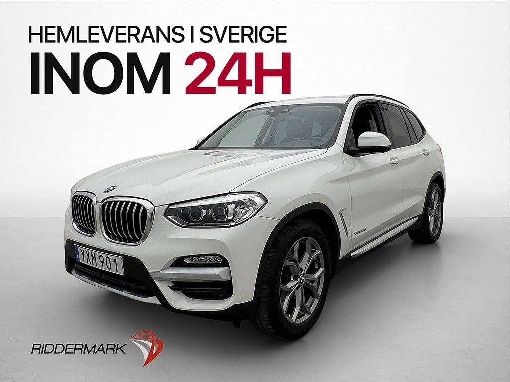 BMW X3 xDrive20d 190hk HiFi Drag Bluetooth Navi Halvskinn