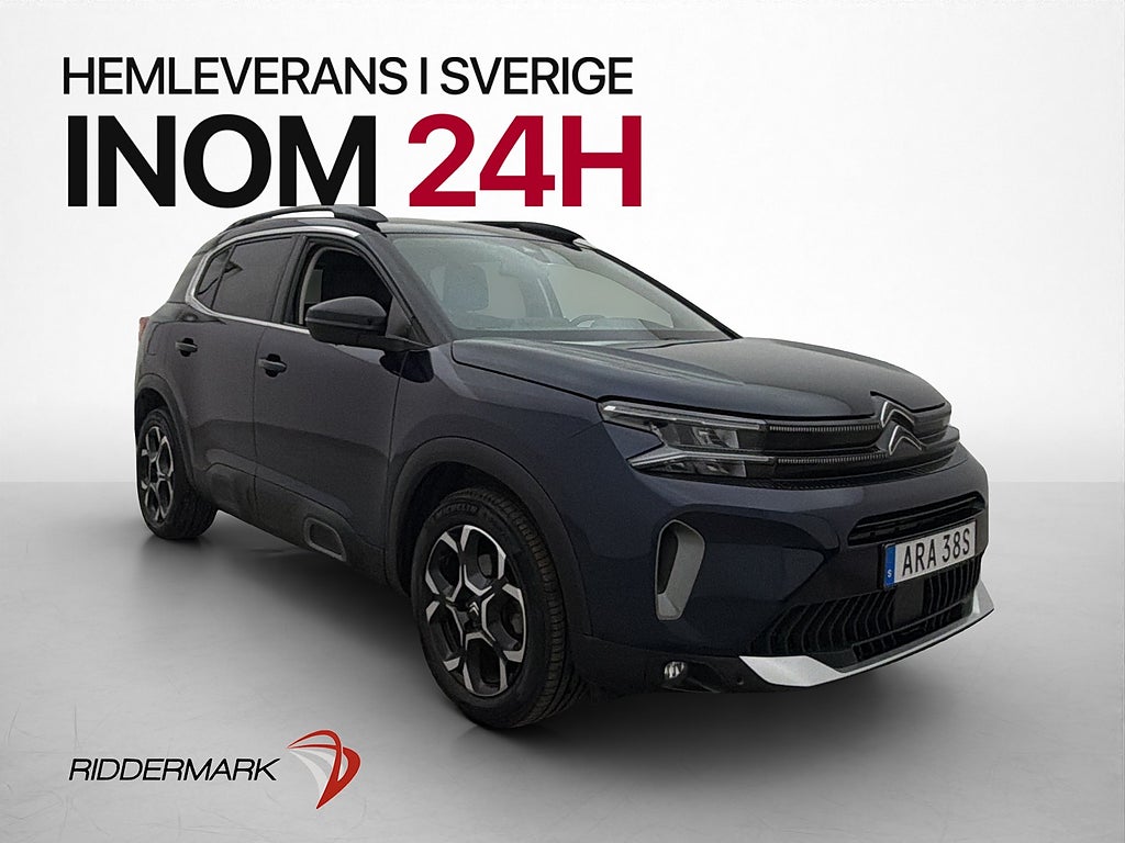 Citroën C5 Aircross PureTech 131hk 360° CarPlay Elstol MOMS
