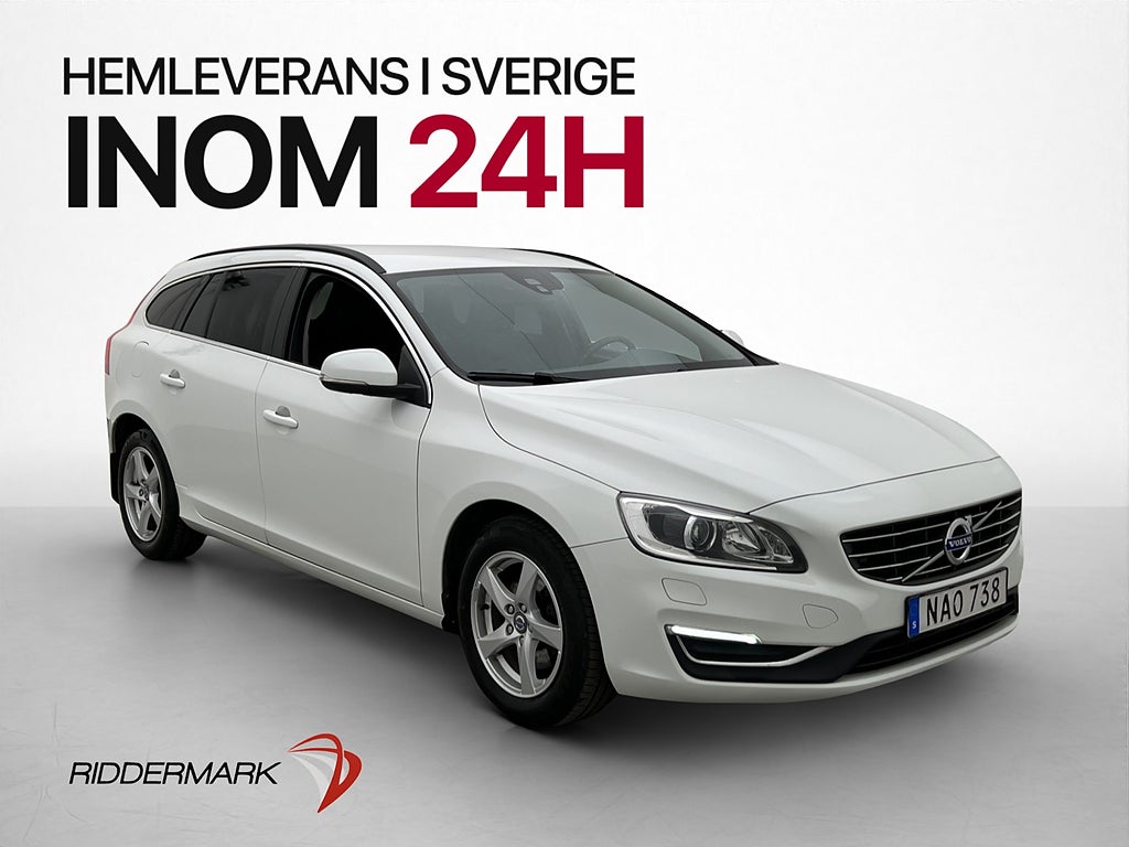 Volvo V60 D4 190hk Momentum Värmare Drag P-sensorer Navi
