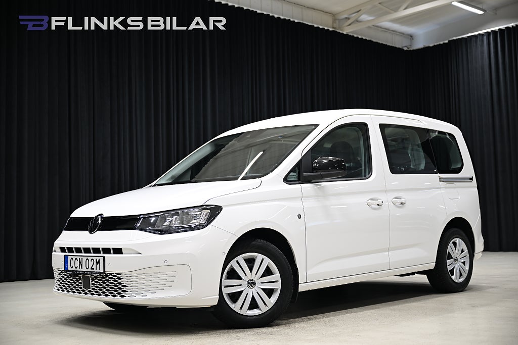 Volkswagen Caddy 1.5 TSI DSG 114HK 5-Sits|Drag|Värmare|Backkamera|Lågmil