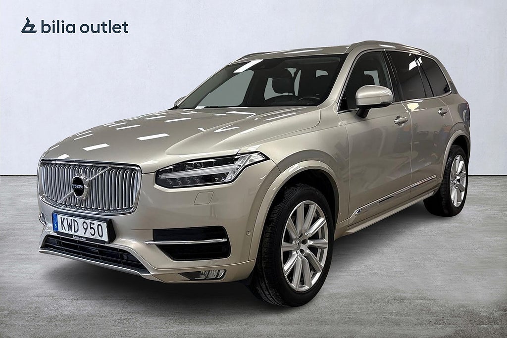 Volvo XC90 D5 AWD Inscription B-kam Drag HUD Elstolar Skinn