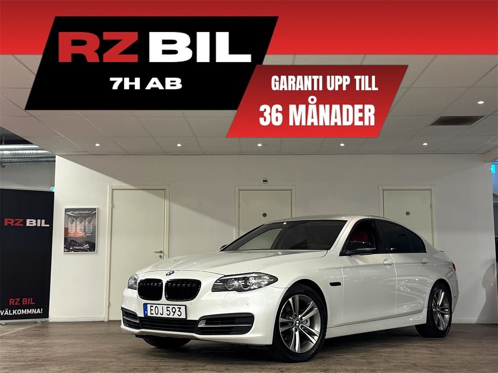 BMW 520d Sedan M-Sport ratt/UNIK/ Röda SKINN STOLAR *1999kr/mån*