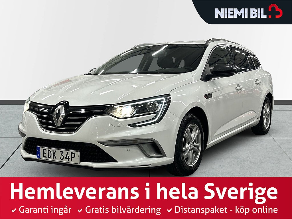 Renault Mégane Sport Tourer 1.3 TCe GT Line S&V-hjul/Navi/Keyless/Kamera
