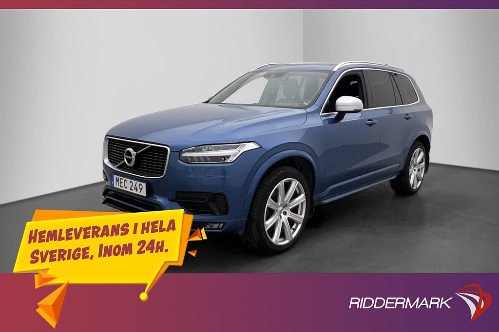 Volvo XC90 T6 320hk AWD R-Design B&W 7-Sits Pano Drag VOC