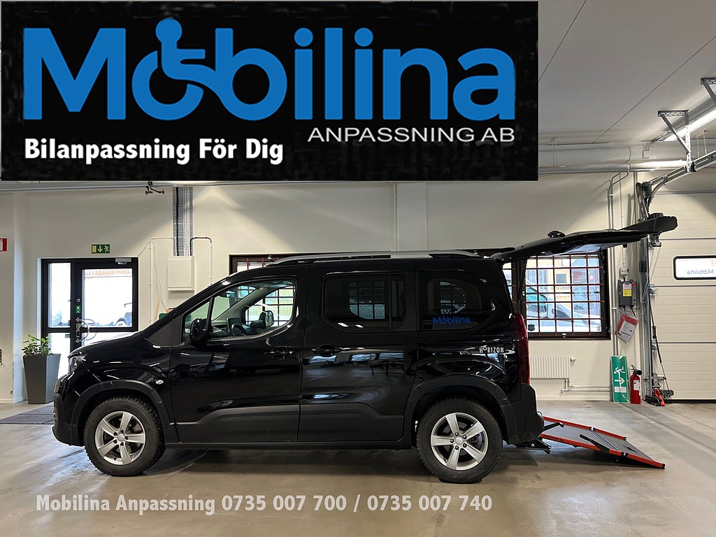 Peugeot Rifter Handikappanpassad Rullstolsbil 