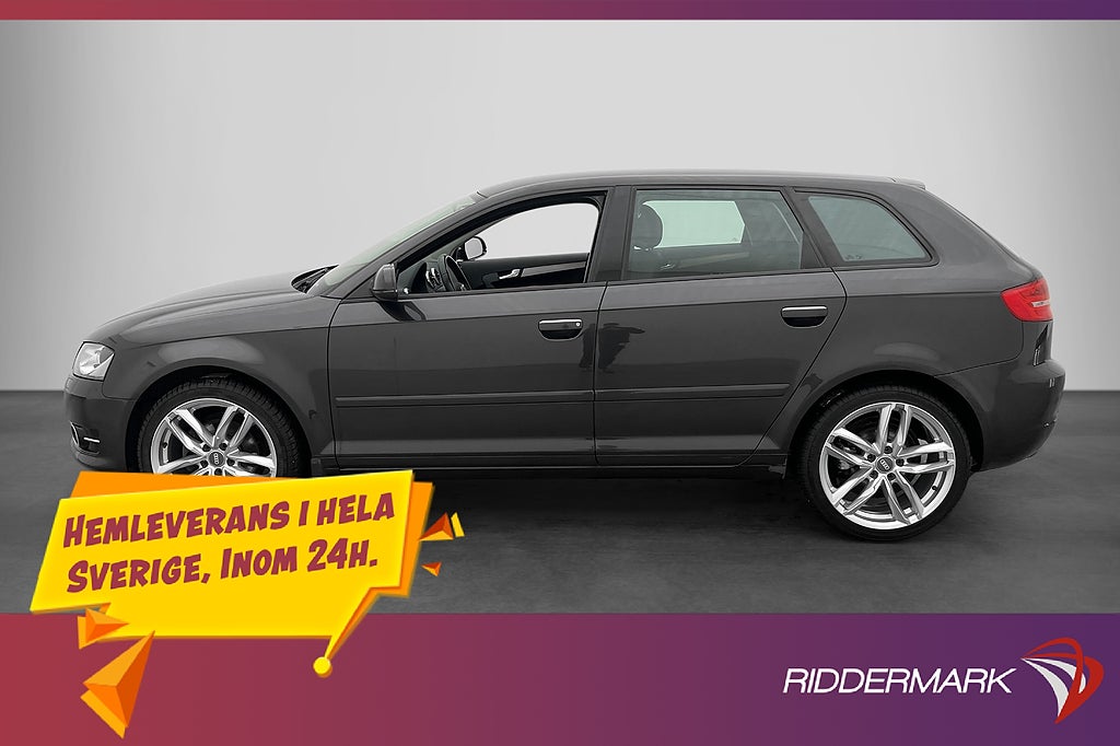 Audi A3 Sportback 2.0 TDI 140hk Dragkrok 0.44l/mil