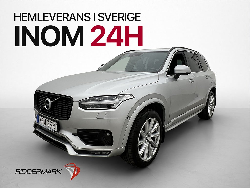 Volvo XC90 D5 AWD R-Design 7-Sits VOC Pano H/K HuD B-Kamera