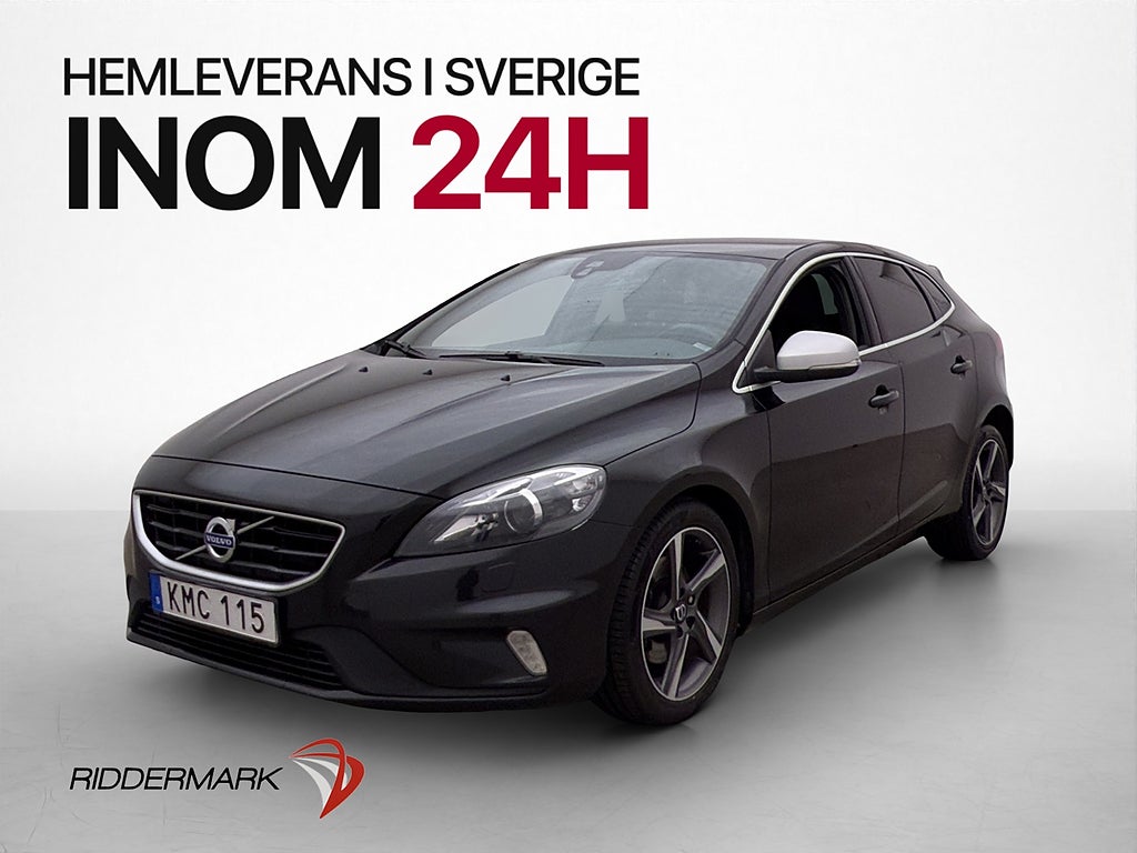 Volvo V40 T3 152hk R-Design Halvskinn Sensorer Farthållare