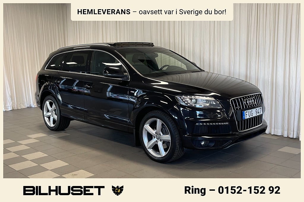 Audi Q7 3.0 TDI 7-SITS S-LINE VÄRMARE PANO DRAG