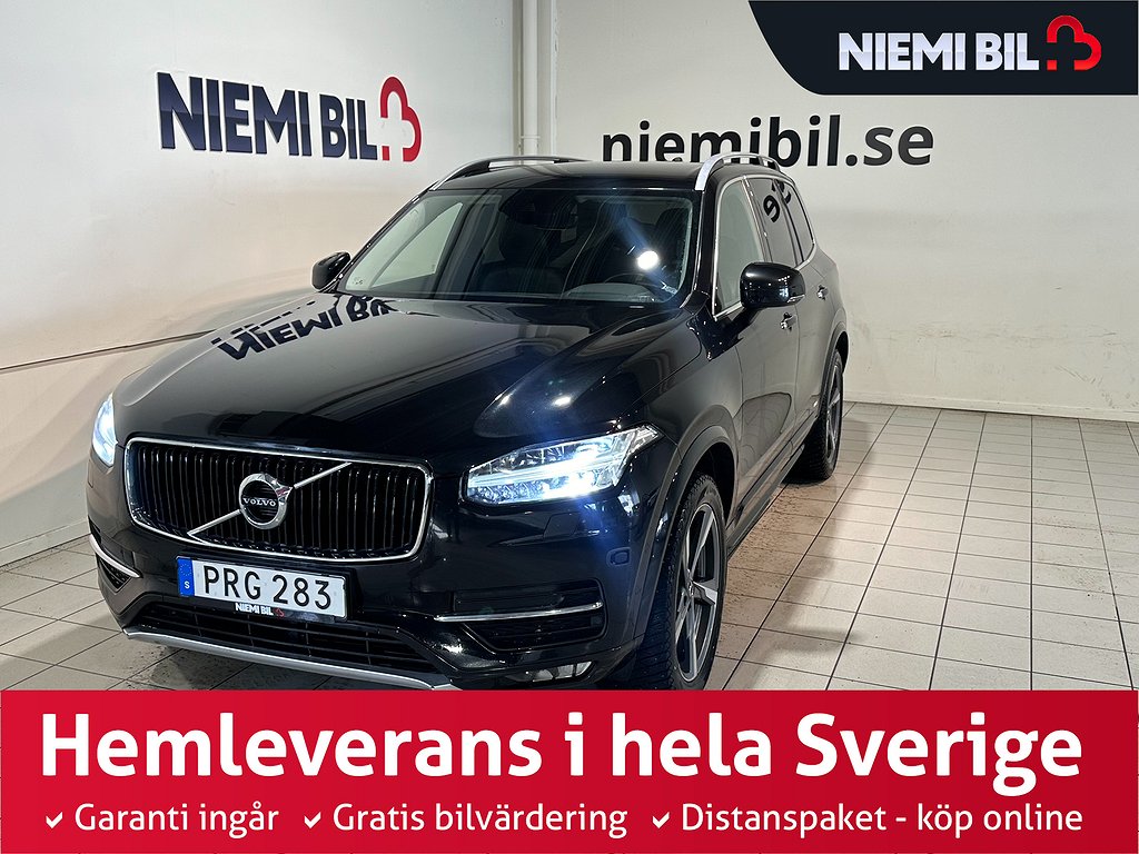 Volvo XC90 D5 AWD 7-sits Kamera Skinn Drag Dvärm Mvärm SoV