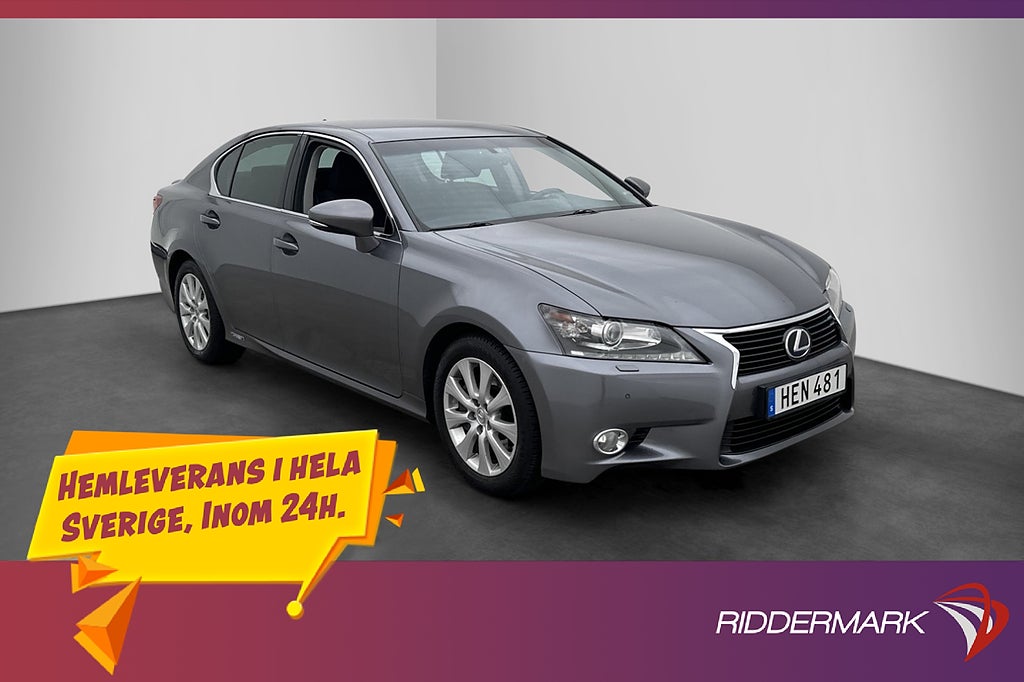 Lexus GS 300h 2.5 CVT 223hk P-sensorer Kamera Värm Keyless