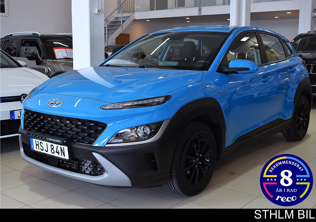 Hyundai Kona 1.0 T-GDI Pure kamera Värmare Carplay 4,95% ränta Moms