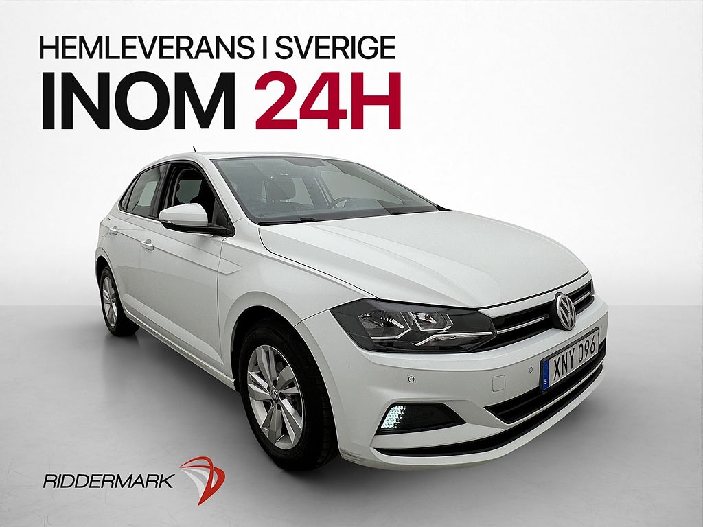 Volkswagen Polo 1.0 TSI 95hk P-Sensorer Bluetooth