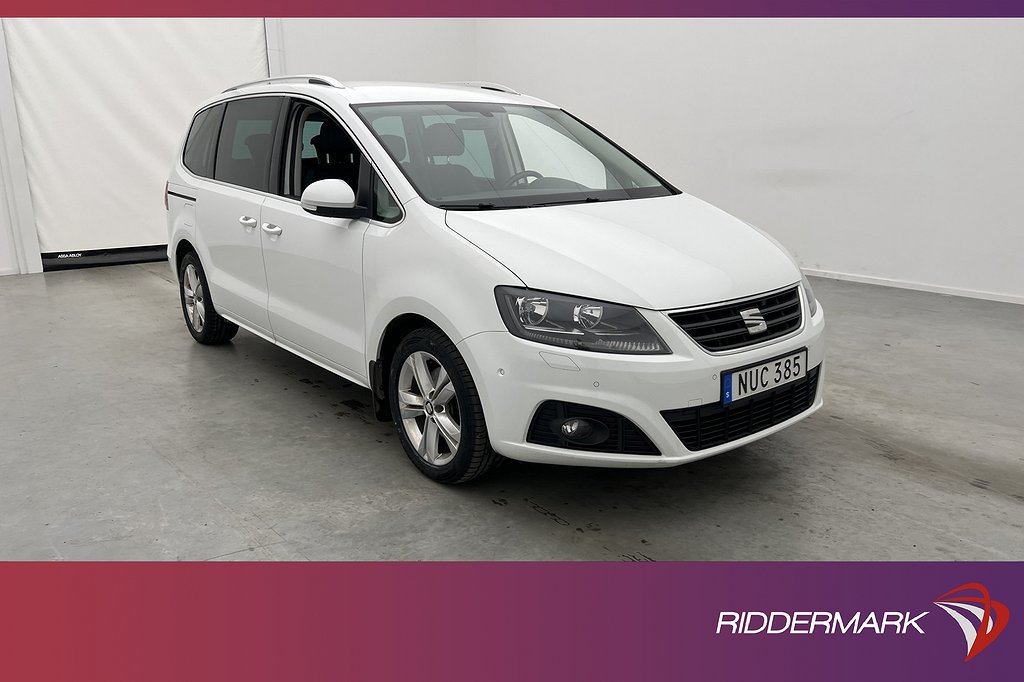 Seat Alhambra TDI 184hk 7-sits P-Värm El-Dörrar CarPlay Drag