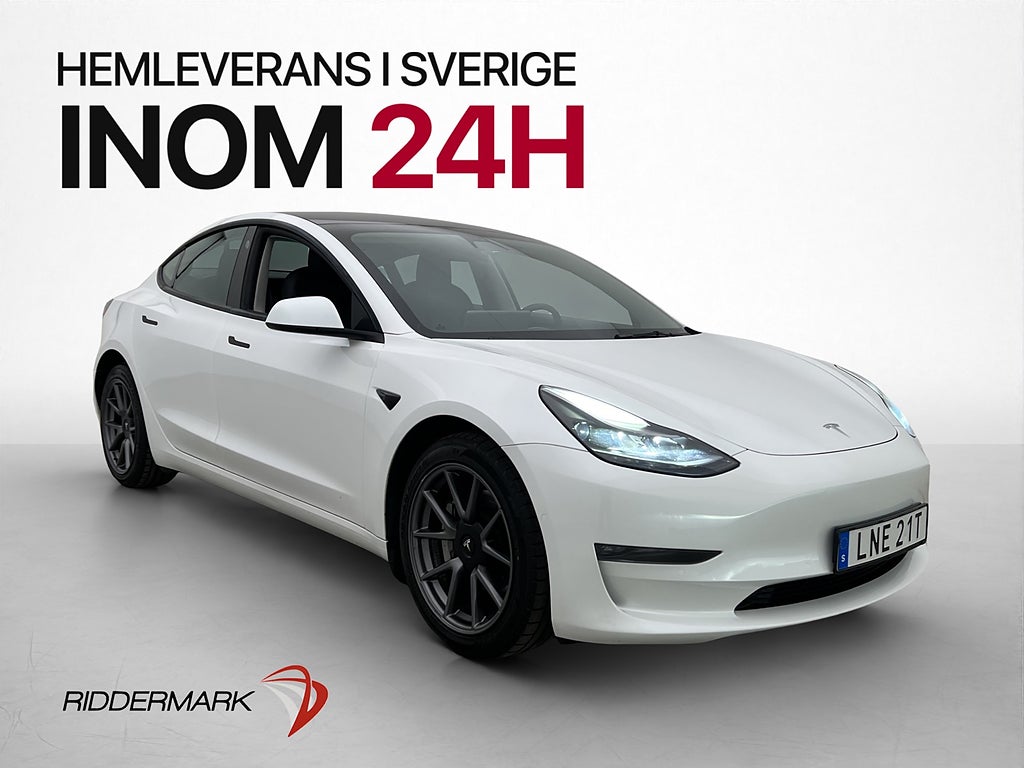 Tesla Model 3 Long Range AWD Pano Värmare Skinn Kamera AP