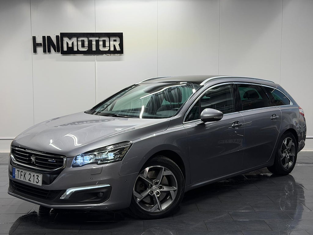 Peugeot 508 SW 2.0 BlueHDi Aut |PANO|HuD|BKam|DRAG|NyServ|