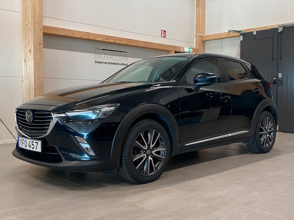 Mazda CX-3 Optimum 2.0 AWD, Drtagkrok, MoK, Bose, Läder 