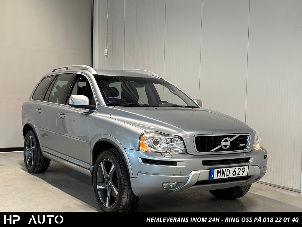 Volvo XC90 D5 AWD R-Design 7-sits Dragkrok D-värm Elstol 2 ägare