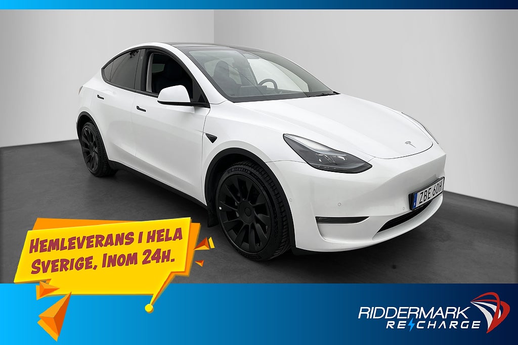 Tesla Model Y Long Range AWD Svensksåld AP Dragkrok MOMS