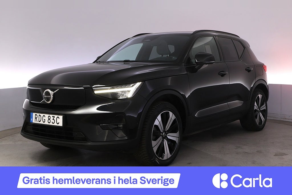 Volvo XC40 Recharge Twin motor Ultimate Pano HK 360 Drag Ull