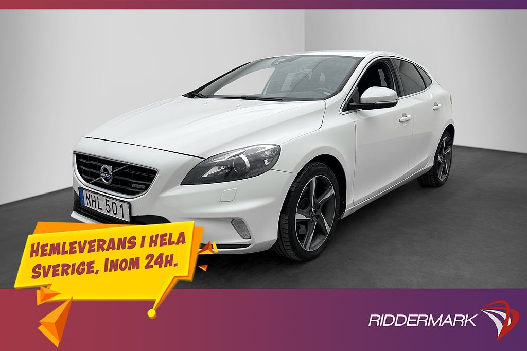 Volvo V40 D2 115hk R-Design Halvskinn Farthållare