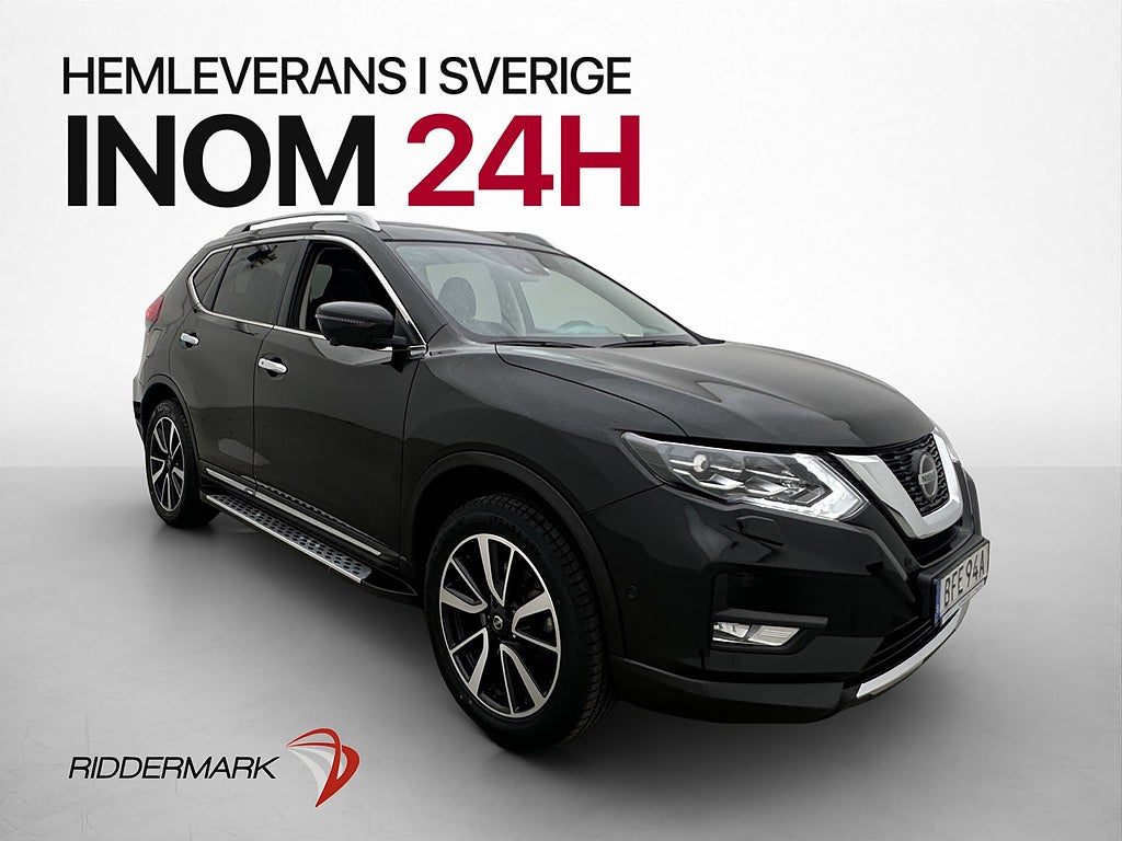Nissan X-Trail 1.3 DIG-T 160hk 7-Sits Pano 360° Skinn Navi