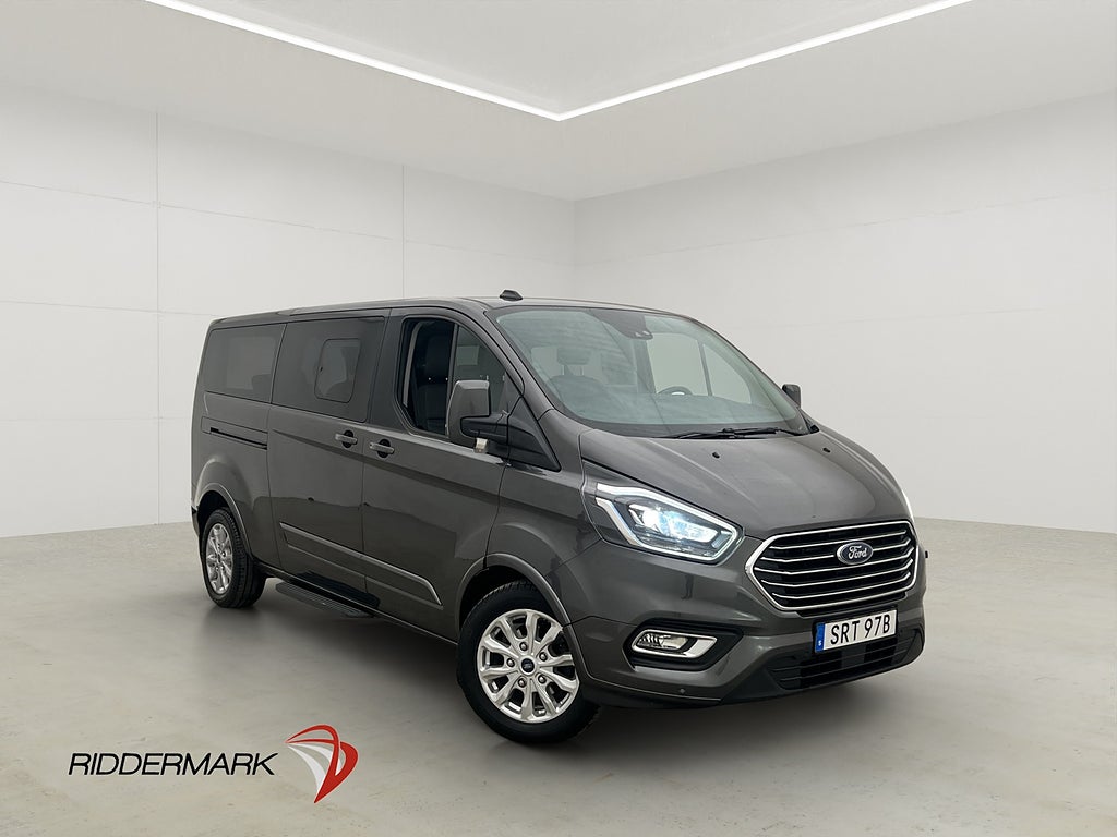 Ford Tourneo Custom Lång Värm Drag B-Kam Skinn 9-Sits Moms
