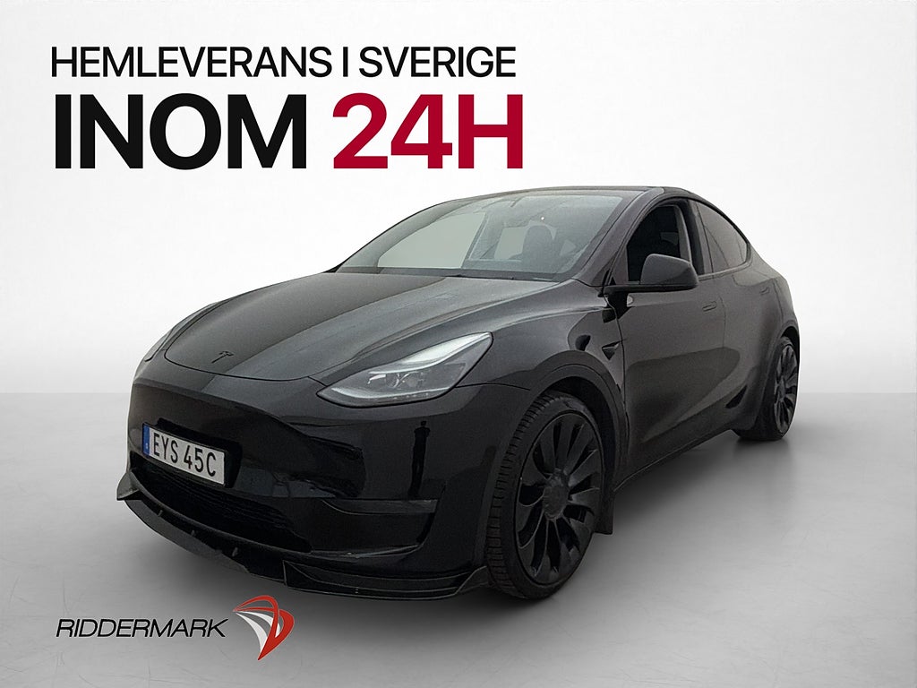 Tesla Model Y Performance Dragkrok Autopilot Pano Värmepump