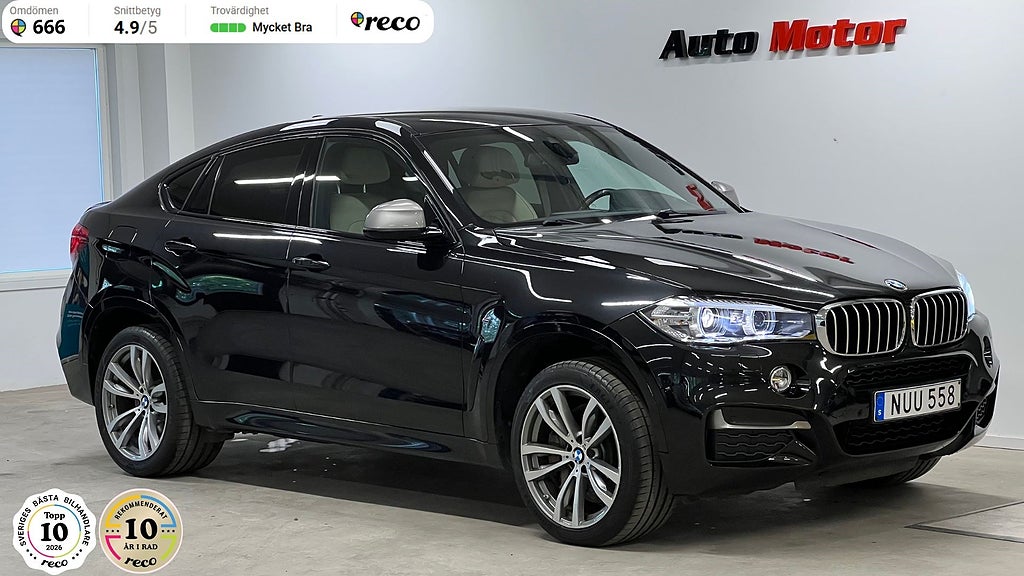 BMW X6 M50d M-sport Svensksåld D-värmare/B-kamera 381hk
