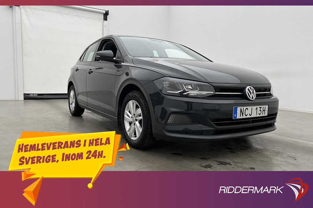 Volkswagen Polo 1.0 TSI 95hk Bluetooth Låg-Skatt 0,46L/mil