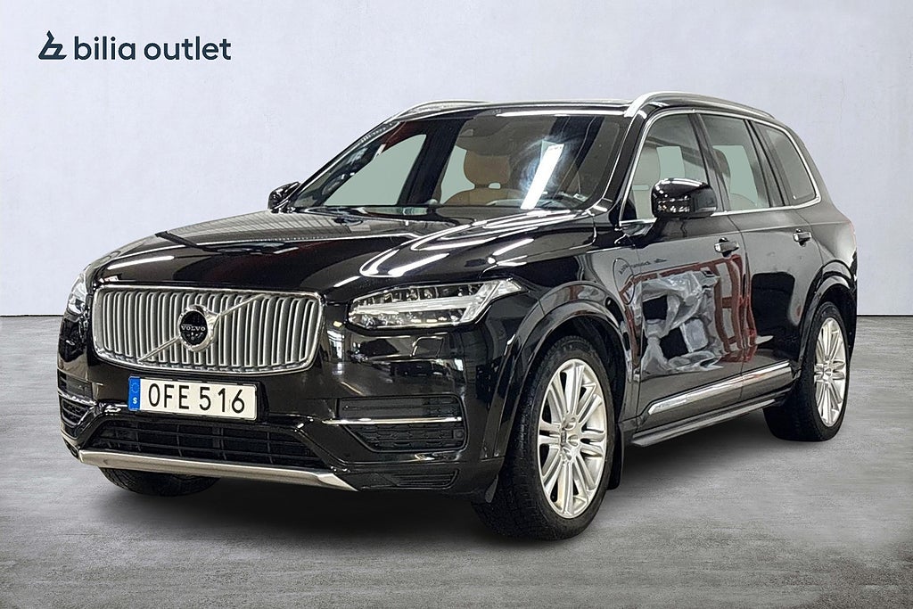 Volvo XC90 T8 AWD Inscription 7-sits 407hk Pano B&W HuD Luftfjädr