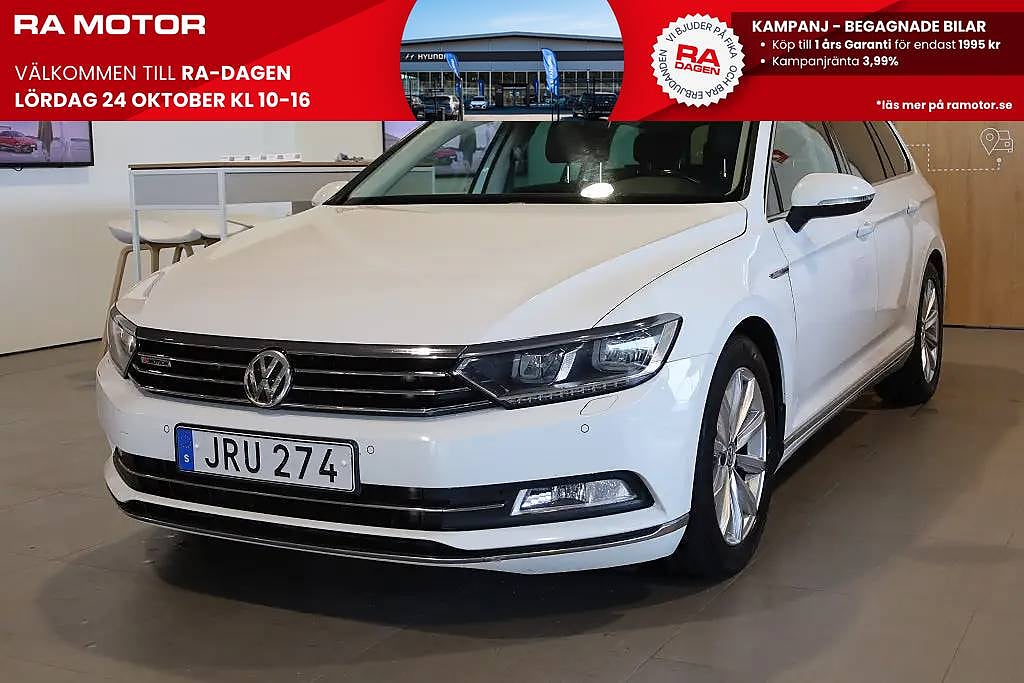 Volkswagen Passat SC 2.0 TDI 190hk 4M | Pano | Drag | D-värm | Kamera | 2016