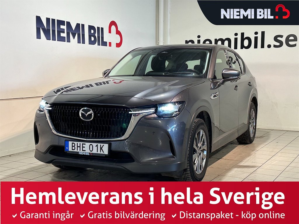 Mazda CX-60 PHEV AWD kamera HuD GPS Ohjauspyörän lämmitys S/V pyörät ALV