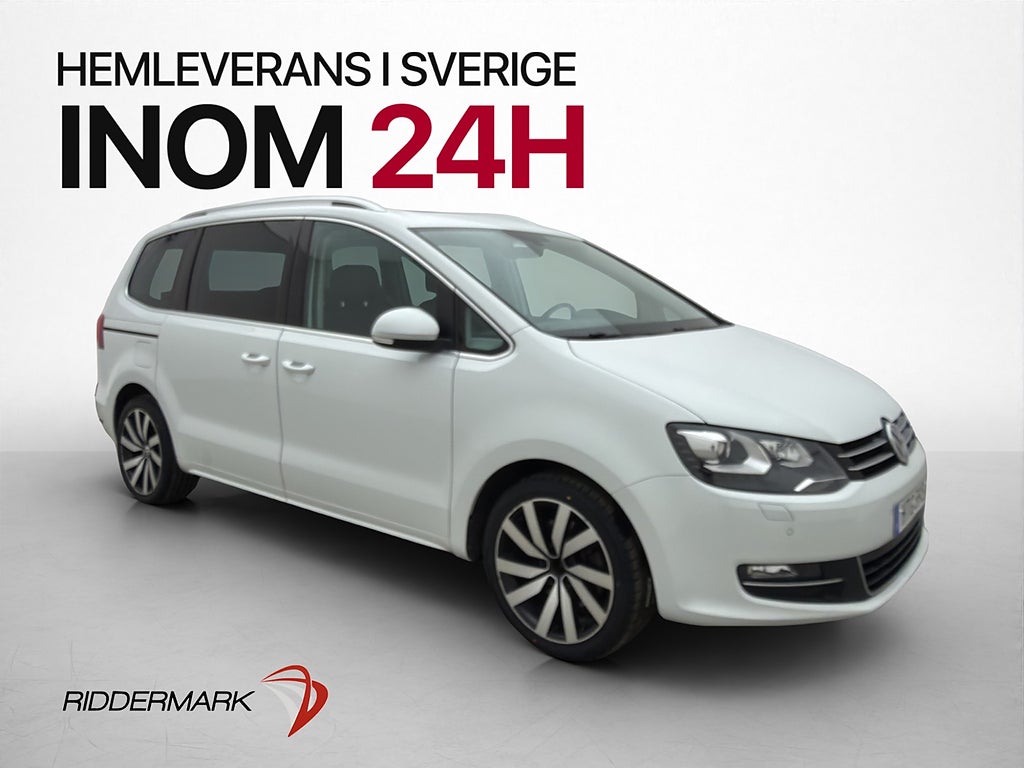Volkswagen Sharan 2.0 4M 184hk Pano 6-Sits Skinn Kamera Drag