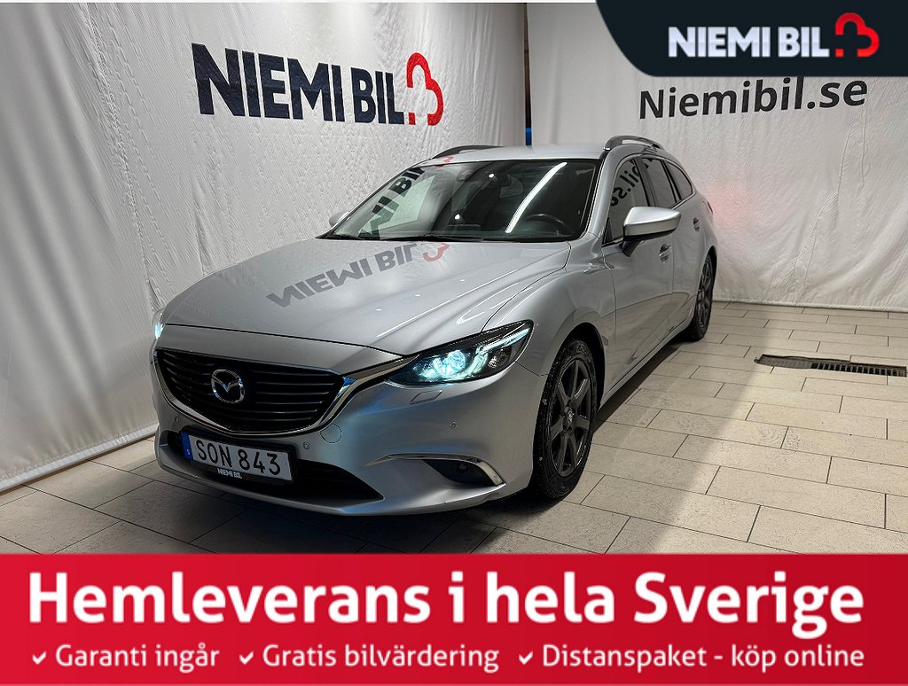 Mazda 6 Wagon 2.2 150hk AWD Dragkrok Navi Psens Kamkedja S&V