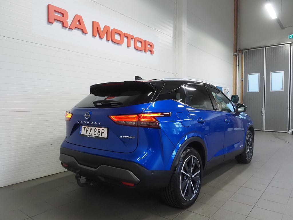 Nissan Qashqai e-POWER 190hk Tekna + Pano Skinn Drag 360° Massage Navi 2022