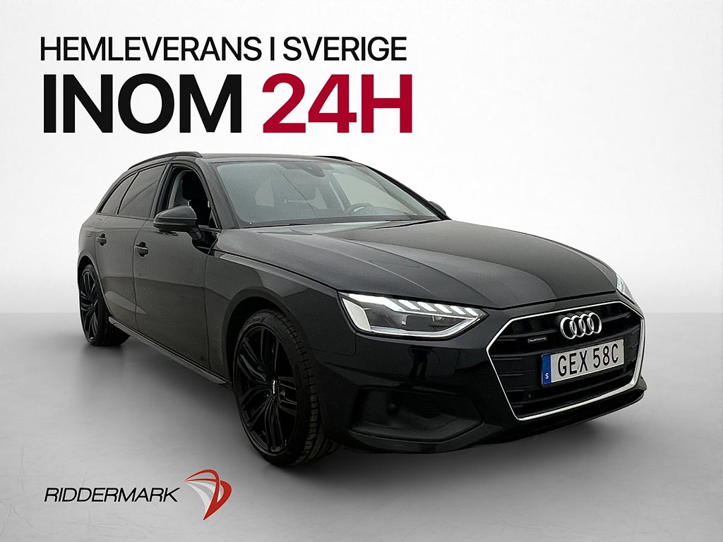 Audi A4 Avant 40 TDI Q 190hk Alpine Värmare Matrix Navi Drag
