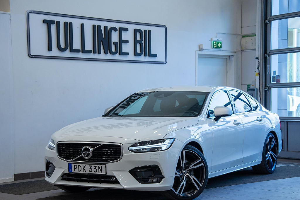 Volvo S90 D5 AWD 235HK R-Design H/K HuD Värm Läder VoC 360° 20"  