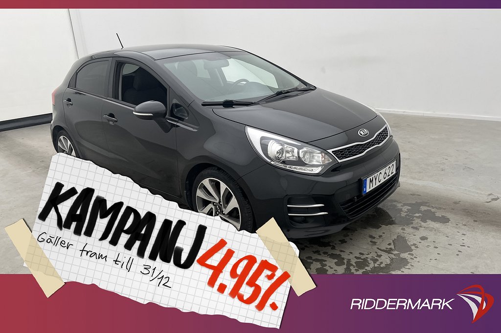 Kia Rio 1.2 CVVT 84hk Special Edt Kamera Na 4,95% Ränta