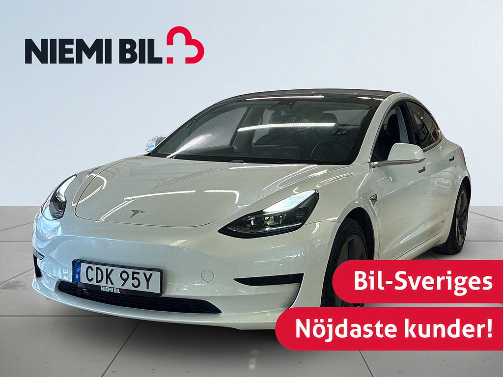 Tesla Model 3 Standard Range Plus Drag Panorama Navi Rattvärmare S&V