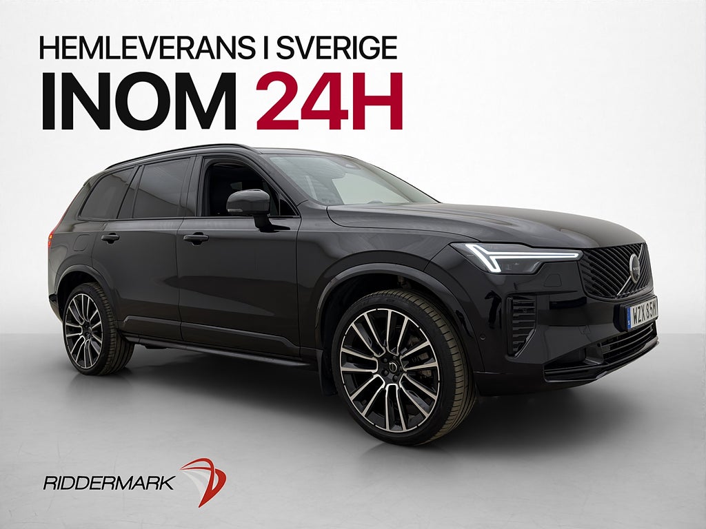 Volvo XC90 7-Sits Recharge T8 AWD Ultra Dark Pano B&W Luft