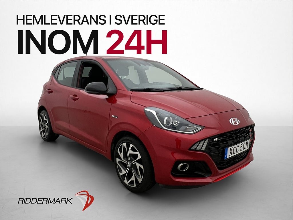 Hyundai i10 1.0 100hk N-Line Kamera CarPlay Farthållare