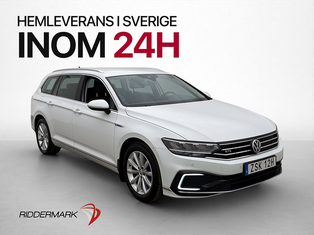 Volkswagen Passat GTE 218hk Kamera Navi Halvskinn Dragkrok
