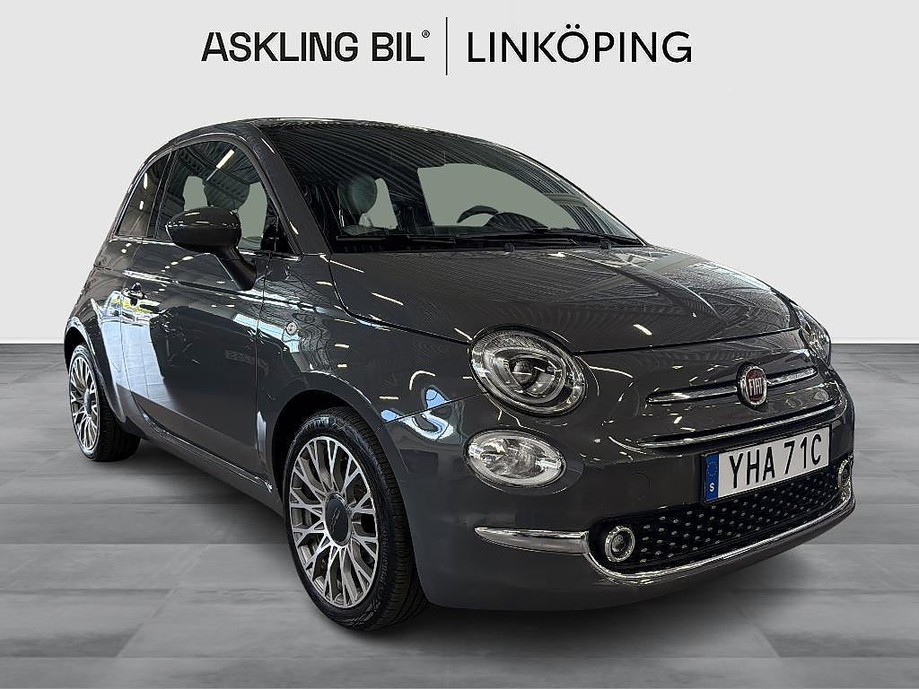 Fiat 500C 1.2 8V Dualogic Lounge, Panorama, V-hjul