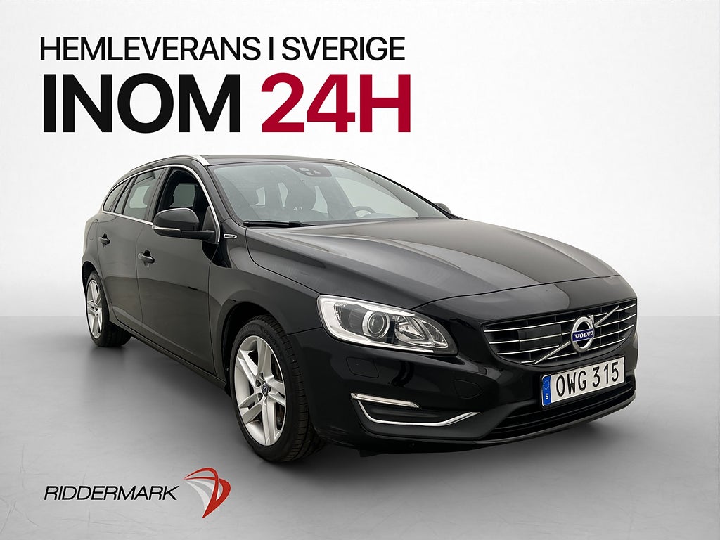 Volvo V60 D5 Twin Engine AWD Summum VOC Värm Kamera Drag