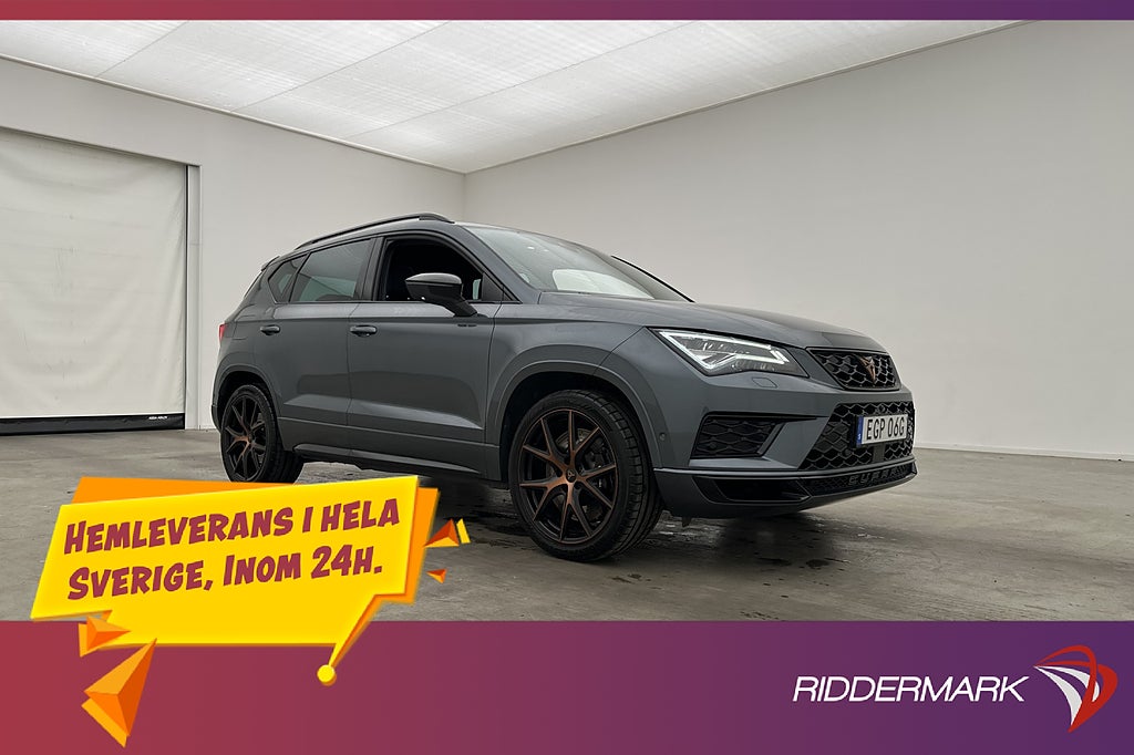 Cupra Ateca 2.0 TSI 4D 300hk 360° CarPlay Skinn Elstol Drag