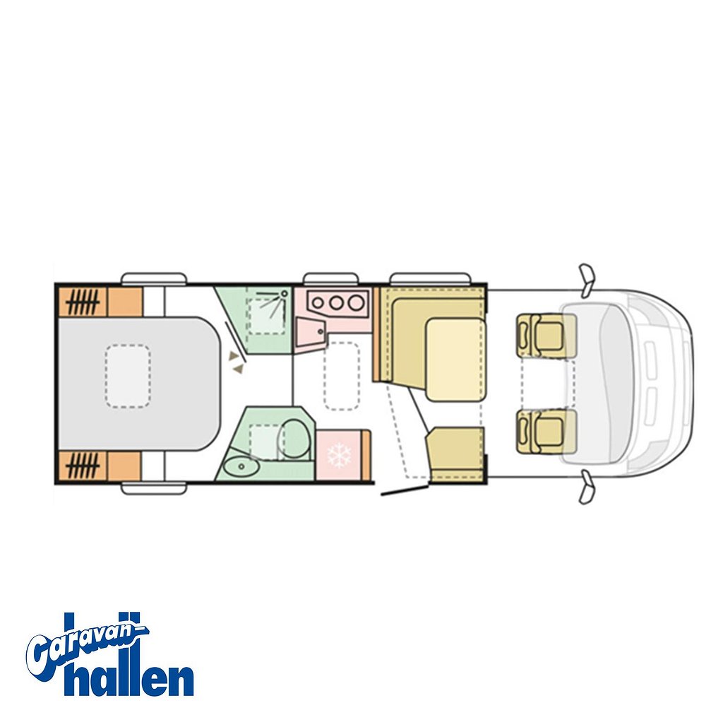 Adria Matrix Nordkapp 670 SC (Aldevattenburen centralvär