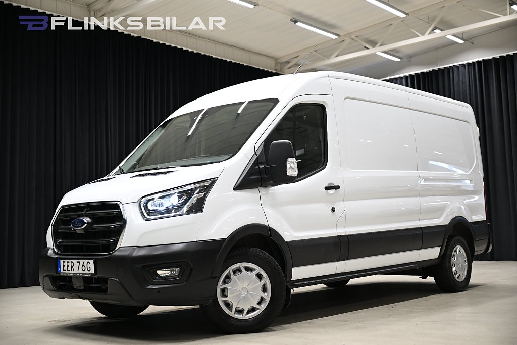 Ford transit 350 2.0 130HK Automat|Drag|Värmare|LED|NyKamrem|Leasbar